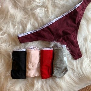 4 Calvin Klein Thong